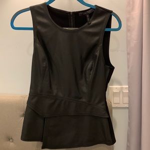 Black peplum top from BCBG size M